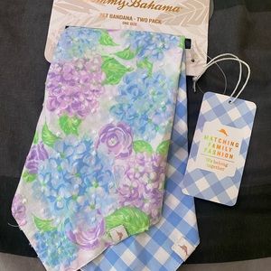 Tommy Bahama pet bandana 2 pack NWT!